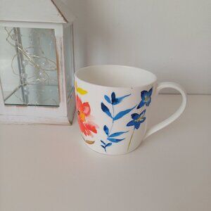 Colorful Floral Coffee Mug/Cup Rose of England Fine Bone China Made in UK